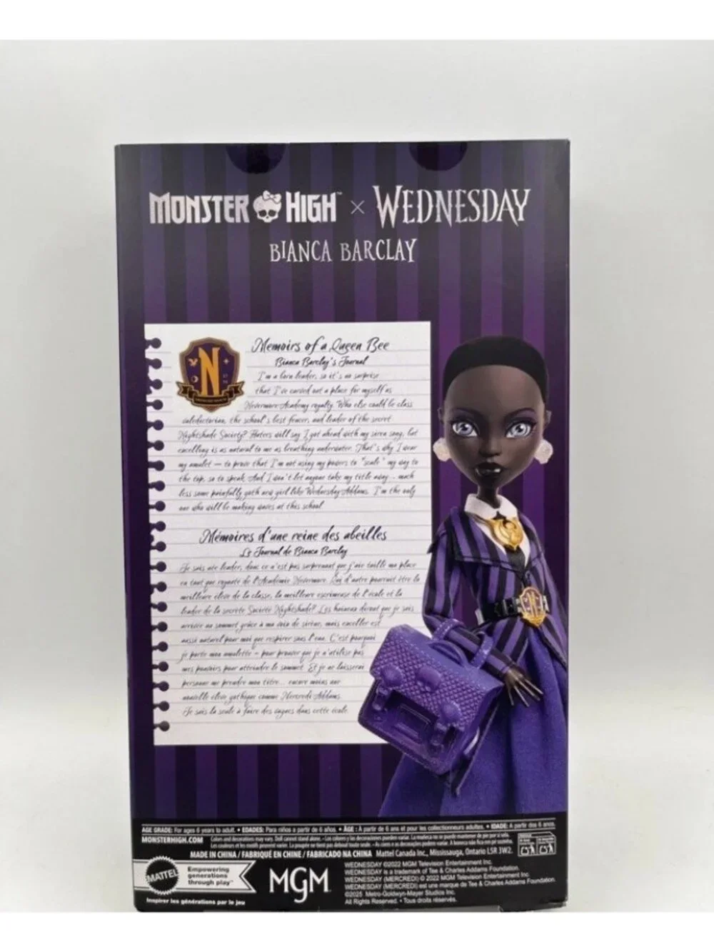 Mattel Collectible - Monster High x Wednesday Bianca Barclay in Nevermore Academ